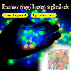 Batu bercahaya berlian buatan kecil untuk akuarium, lansekap akuarium, batu bercahaya berlian buatan