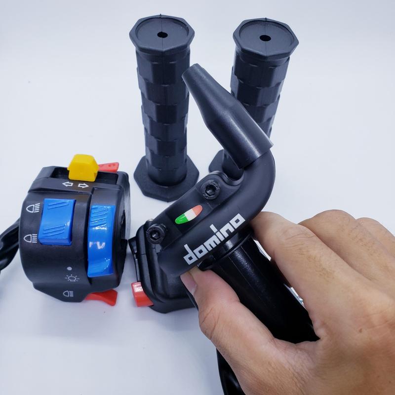 COMBO Cùm domino 2 dây ga trên + cụm công tắc fz v3 + bao tay daytona gắn xe máy Phụ Kiện Phụ Tùng