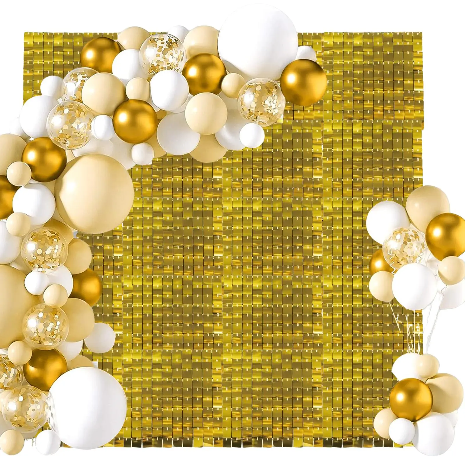 Diy Square Sequin Wall Backdrop, 24pcs/set Shimmer Party Decor Backdrop for Birthday Wedding Anniversary, Bedroom Refresh Decor, Banners