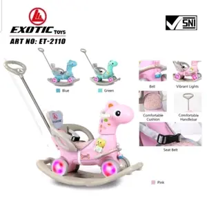Mainan Anak Exotic ET-2110 Dino Ride On 3in1 Kuda Kudaan ET2110 ET 2110
