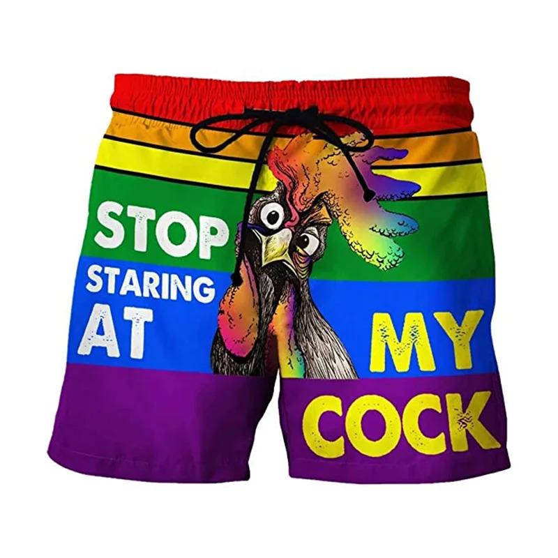 Product Introduction of Fun Chicken swimming shorts Crab 3d printed surfboard shorts Banana Beach Shorts Men's swimming shorts Swimming shorts 7