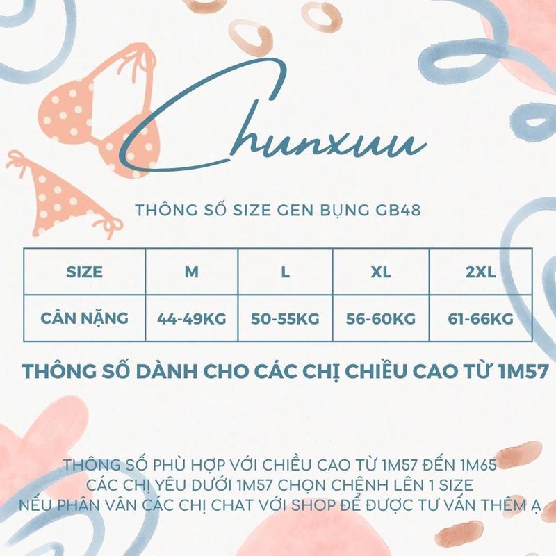 Quần gen bụng cạp cao khóa kéo tiện dụng Chunxuu, dáng dài mặc thay quần váy, chất liệu cao cấp, không lộ viền - GB48 Nữ ÁO 1