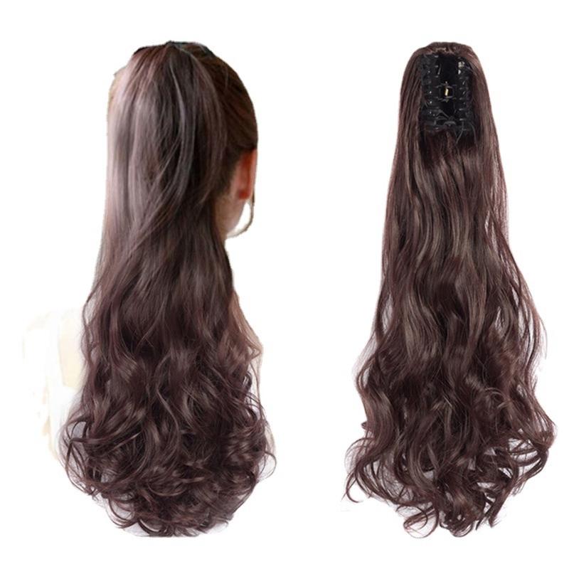 Tóc Giả Dạng Kẹp Vô Hình Xoăn Dài Tự Nhiên, Tóc Giả Thời Trang, Dành Cho Nữ, Chất Liệu Tổng Hợp, Tóc Nối Đuôi Ngựa Cao, Phong Cách Tóc Mèo, Gửi Hàng Từ Việt Nam, Harry 8