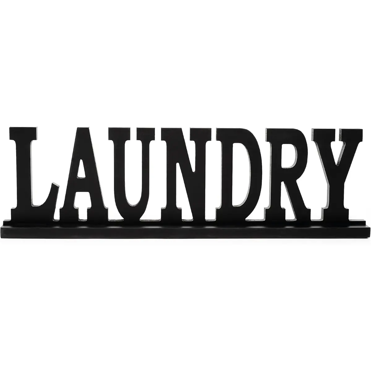 Laundry Sign, Laundry Room Decor, Cutout Freestanding 3D Plastic Block ...