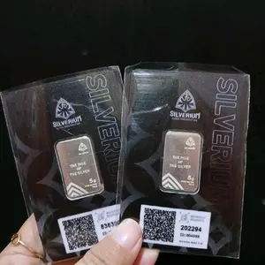 silverium perak batangan 5gr fine silver logam mulya 999.9 terima buyback bandung