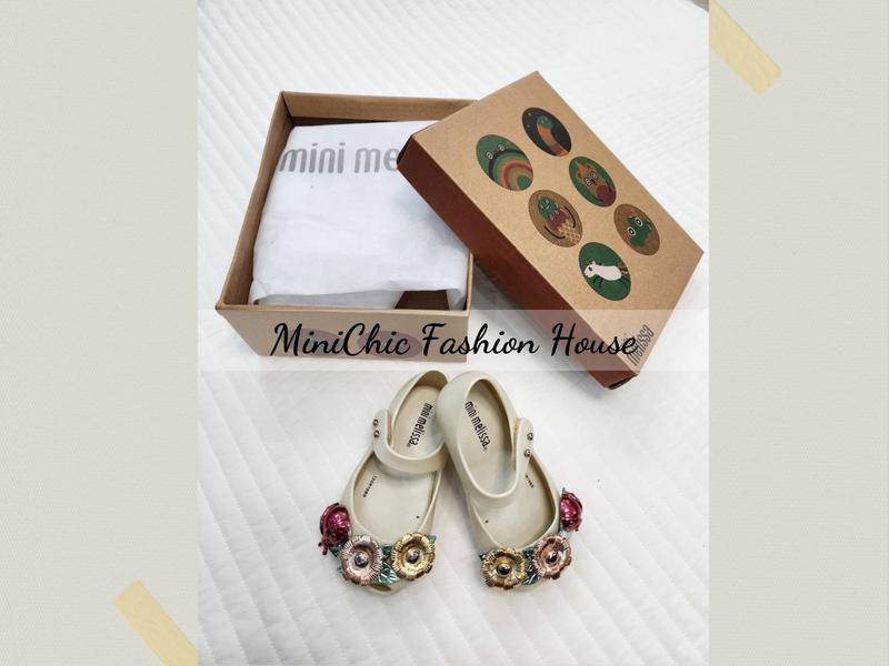 Giày Nhựa Thơm Melissa Bọ Bé Gái (Màu be)