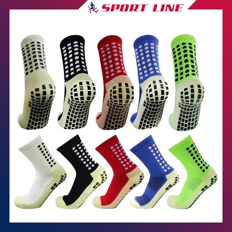 Combo 5 đôi Tất Chống Trơn Thể Thao Sport phukien thethao Tất Đá Bóng Chống Trơn Trượt Loại 1 Thiết Kế Co Giãn Ôm Chân Màu Sắc Bắt Mắt Size 39-45