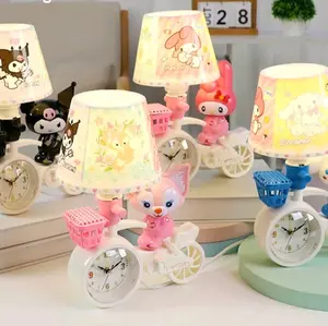 Lampu dan Jam sepeda karakter cartoon