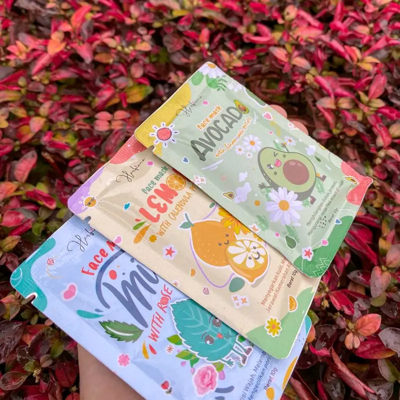 FaceMask Petal by Harfiana Semua Jenis Kulit Avocado Lemon Masker Mencerahkan 0