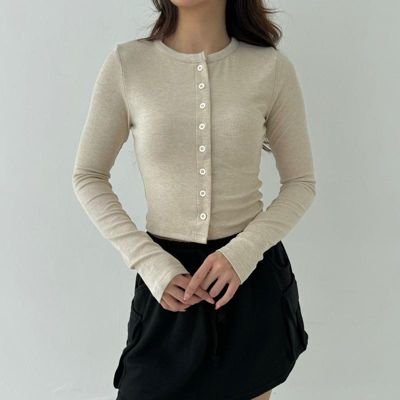 VIRGO TOP | Atasan Knit Wanita Korean Top Baju Knit Wanita Lengan Panjang Basic Long Sleeve 0