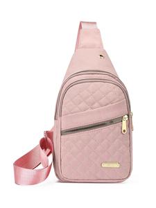 女性のためのグラフィックキルティングデザインのファニーパック、マルチポケットデザインのバムバッグ、夏の多目的な高品質の通勤バッグ