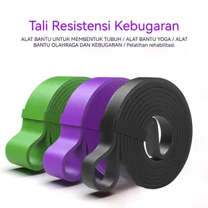 MS Resistance Bands 15-125LBS Alat Fitness Olahraga Gym Alat Yoga Fitness