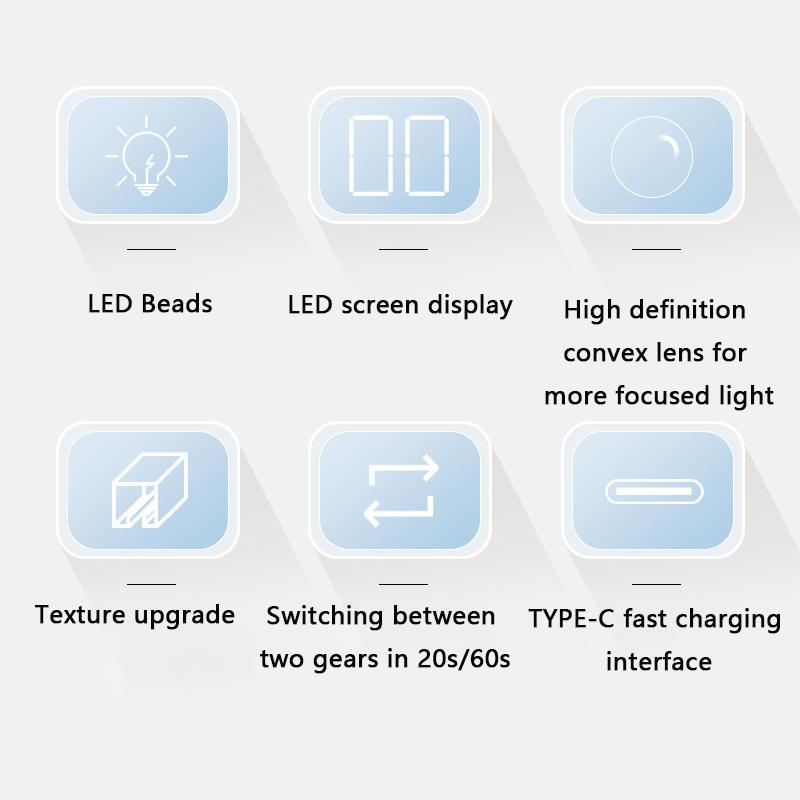 Product Introduction of New Pen Uv Light Lamp With Display Portable Power Phototherapy Uv Led Lamps Mini Handheld Light Nail Art 14