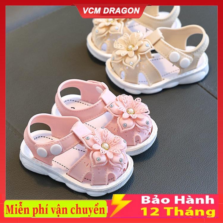 Dép Sandal Bé Gái Thời Trang Mùa Hè Phiên Bản Hàn Quốc Bông Hoa Đính Đá Cho Bé Gái 0-3 Tuổi