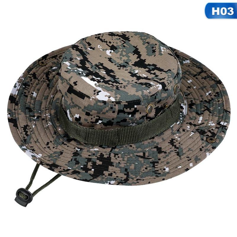 Product Introduction of Mũ Vành Tròn, Chống Nắng Ngoài Trời, Mũ Leo Núi, Thiết Kế Rằn Ri CP, Mũ Rừng, Mũ Ngư Dân 9