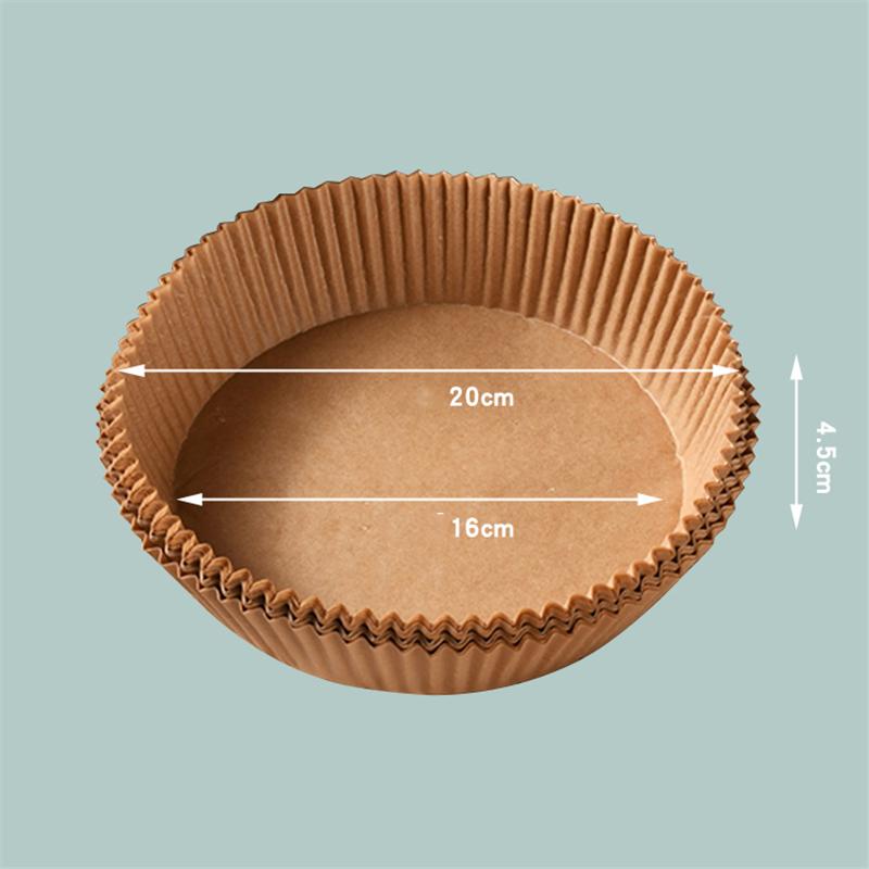 Air Fryer Disposable Paper Liner Non-Stick Oil-proof Parchment Mat for Cooking Microwave Oven Sheets Special Baking BBQ Roasting 5