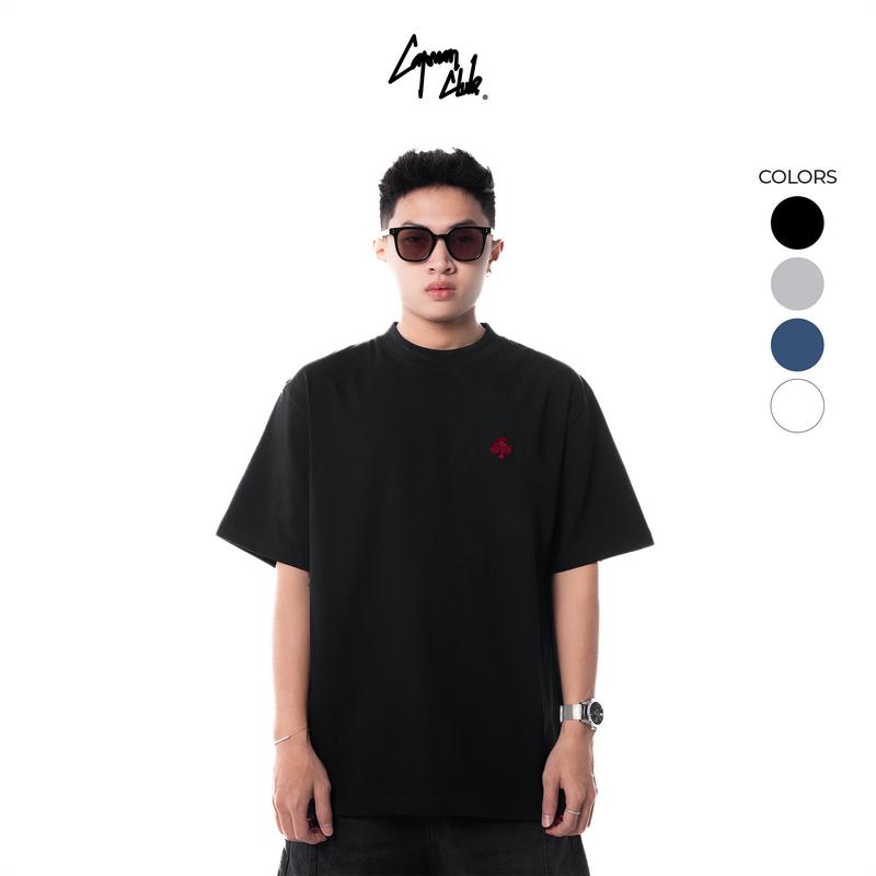 Áo thun nam phom rộng PERIN thêu xù CAPMAN CLUB, áo phông nam nữ trẻ trung