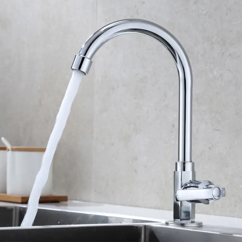 Vòi Nước Bồn Rửa, Vòi Nước Lạnh, Vòi Bồn Rửa Nhà Bếp, Vòi Có Lỗ Cần Gạt Đơn, Nước Lạnh, Còn Hàng 3