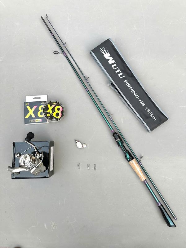 Combo Cần Lure WuTu Fishing - H8 Độ Cứng MH Máy ZYC - H8