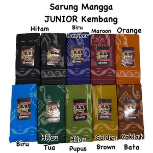 Pajitex Sarung Anak Mangga Junior Gold Kembang Muslim Motif Kembang Nyaman ukuran 90x105 cm