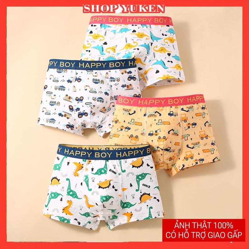 Hàng Mới Về  Combo 4 quần lót cho bé trai 10kg-40kg . Sét Quần Lót Cho Bé Trai Chất Cotton Đanh Xịn nhiều mẫu khác nhau, quần xì đùi