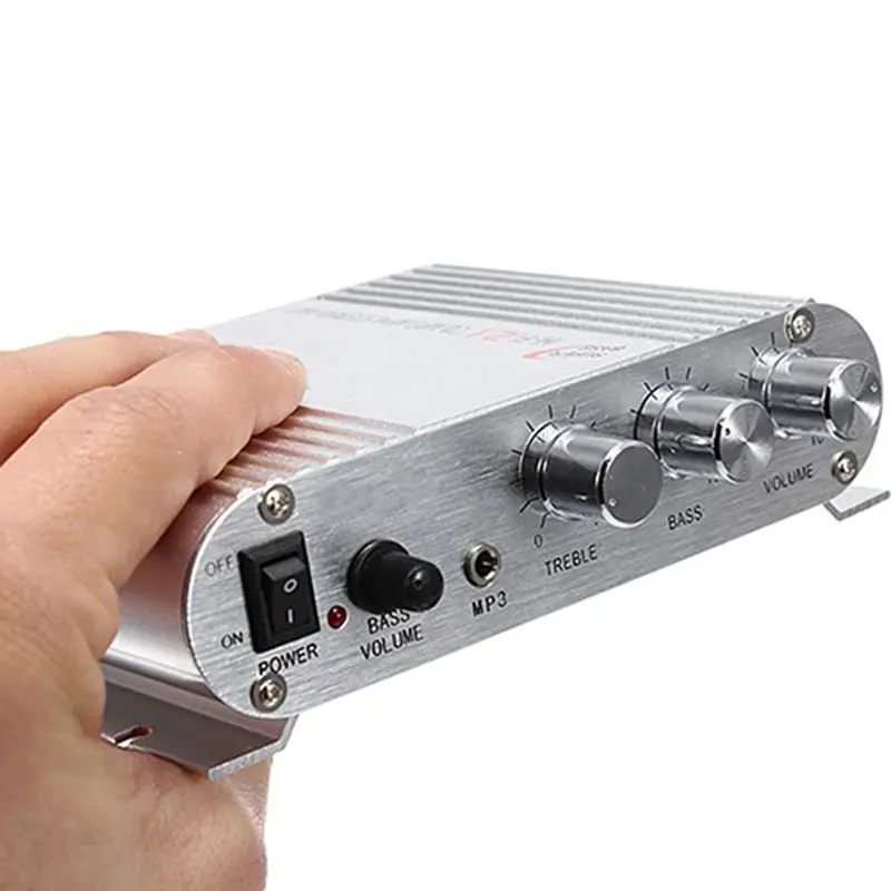 Bộ khuếch đại tăng cường loa siêu trầm, Juanoery HiFi MP3 Radio, cho âm thanh nổi trong xe hơi và gia đình, với loa siêu trầm 1