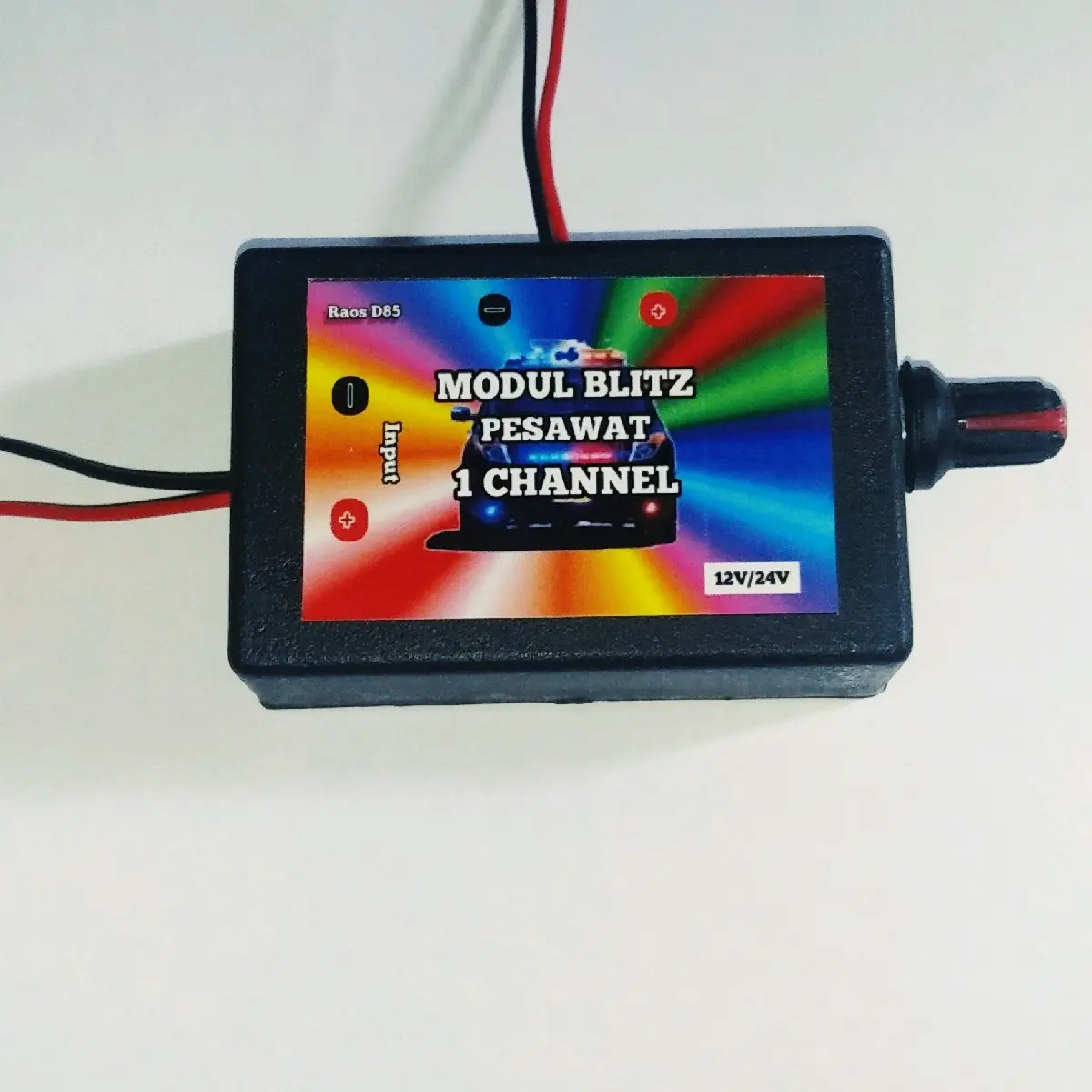 Modul blitz pesawat 1 Channel 12V dan 24V. Lampu