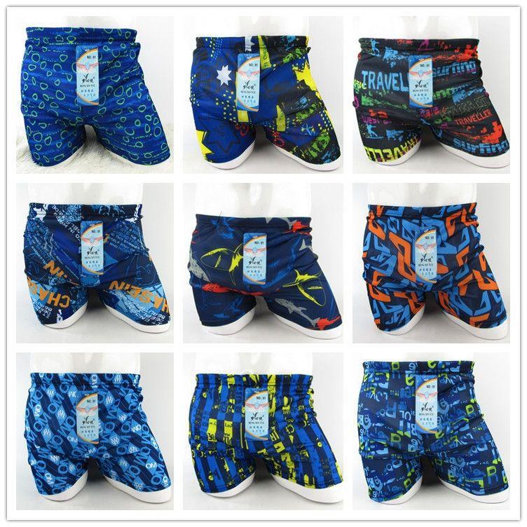Product Introduction of Summer Adult Men Fashion Swimming Trunks Wholesale Black Quick-Drying Free Size plus Size Boxer High Elastic Middle Youth Swimming Trunks 15