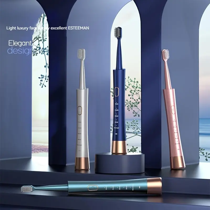 Electric Toothbrush Set, 1 Count USB Rechargeable Sonic Toothbrush & 4 Brush Heads, Oral Care Toothbrush for Adults 2