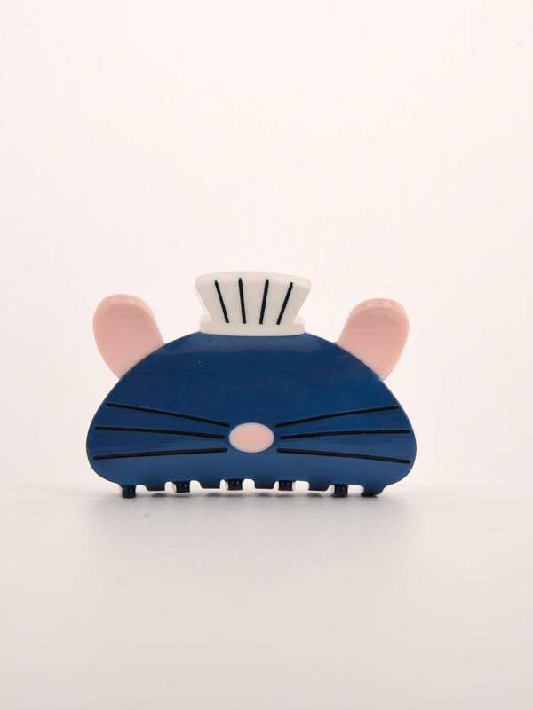 Cute Cartoon Cat Design Acetate Hair Claw, Creative Claw Clips, Fashionable Hair Accessories for Women & Girls 0