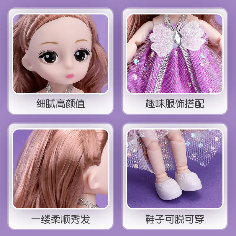 Búp Bê Barbie Trẻ Em, 17cm, Phong Cách Ngây Thơ, Cô Gái BJD, Chân Thật, Thích Hợp Làm Đồ Chơi Trẻ Em, Còn Hàng, Kiểm Tra Của Tôi, Bán Chạy 3