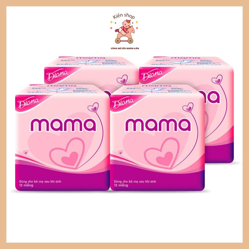 Băng Vệ Sinh Mama Cho Mẹ Sau Sinh - túi 12 Miếng, Bỉm cho mẹ sau sinh