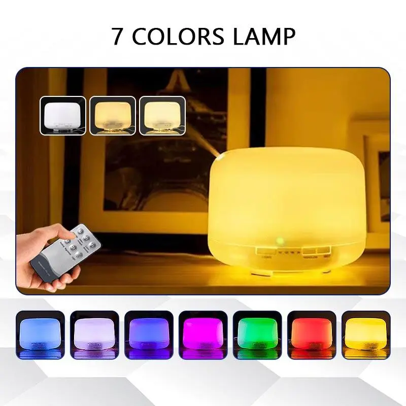 【Lucky】500ml Air Humidifier Ultrasonic Mini Aromatherapy Diffuser ...