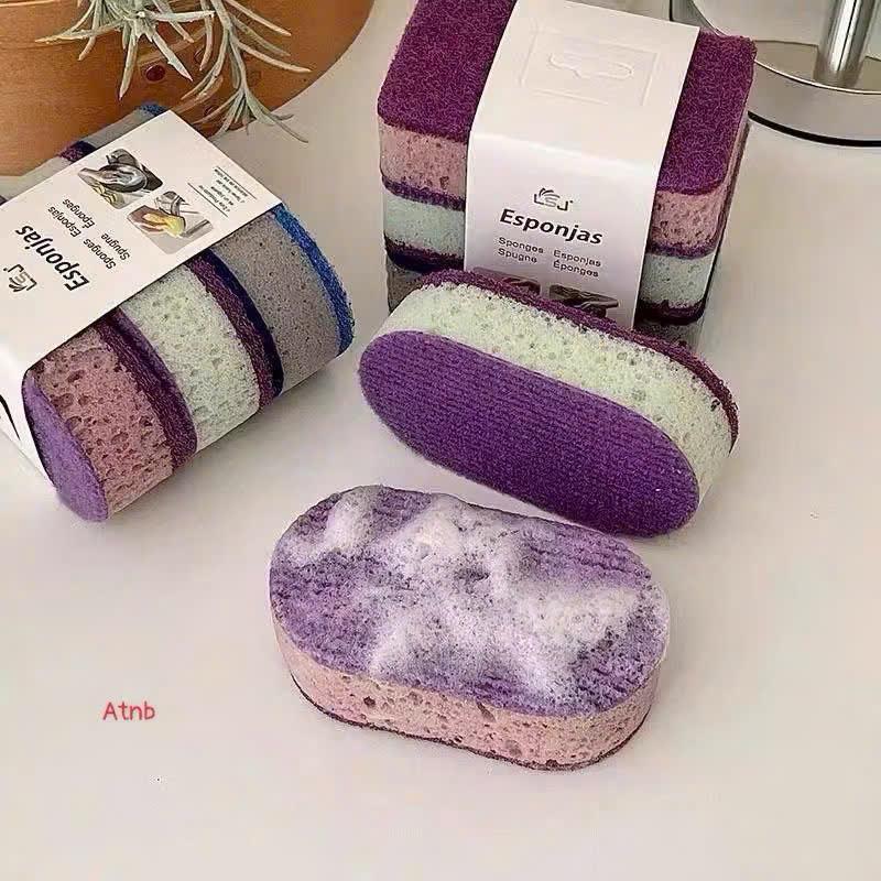 Set 3 Miếng Mút Bọt Biển Rửa Mặt AmortLs