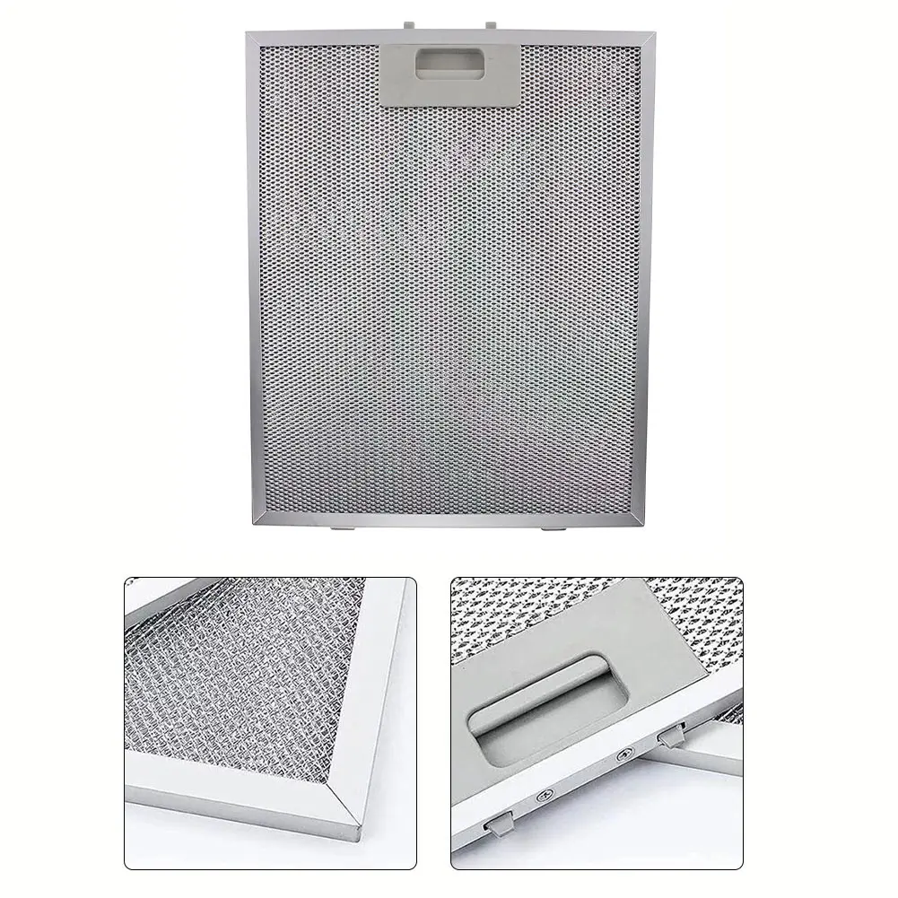 1PCS Cooker Hood Filters Stainless Steel Metal Mesh Extractor Vent Filter Mesh Air Exhaust Fans Ventilators Filters 290x240mm