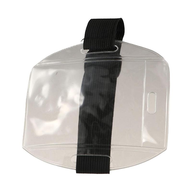 Arm Band Bag Plastic Arm Band ID Badge Holder Reflective Wristband Eco-friendly PVC ID Card Holder Transparent Convenient Card Cover Men 4