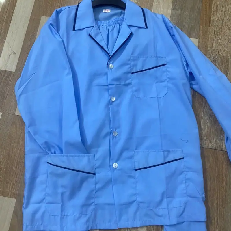 (1 màu Tây dài)Đồ bộ pijama nam trung niên cao cấp màu trơn chất vải kate thoáng mát  Có Túi 5