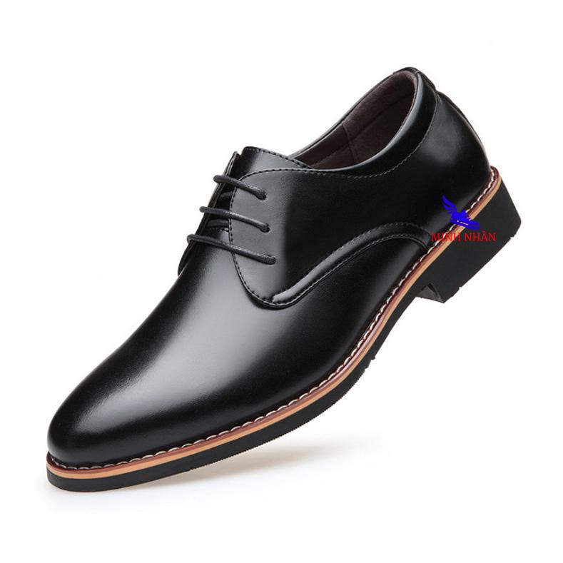 Giày Tây Nam Công Sở DA BÒ Giày buộc dây nam đẹp Oxford Mẫu mới nhất 2023 phong Cách Hàn Quốc Lịch Lãm Giày Da Bò Doanh Nhân Giày cưới Đơn Giản Thời trang B-20 màu đen