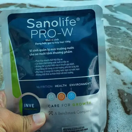 [Giá rẻ] Sanolife Pro-W dành cho tôm,cá  Vi sinh chất lượng cao, ổn định chất lượng nước 100gr dang bột gia khuong 2
