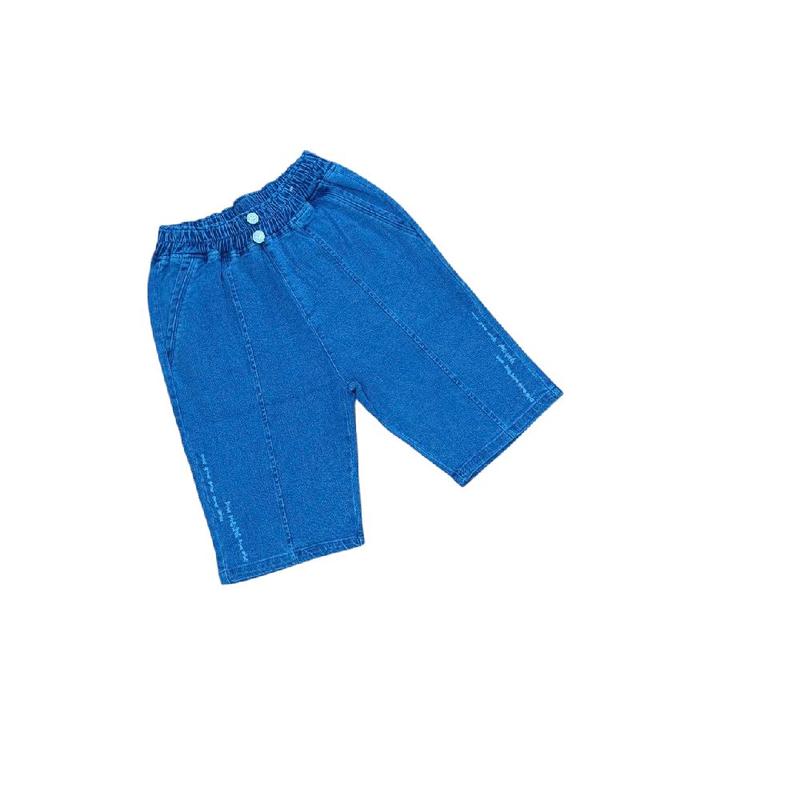 quần jean nữ,  ngố  mặc ngang gối ,lai bằng lưng cao  cào xước nhẹ nút giản mạnh.. M 034 Women 1