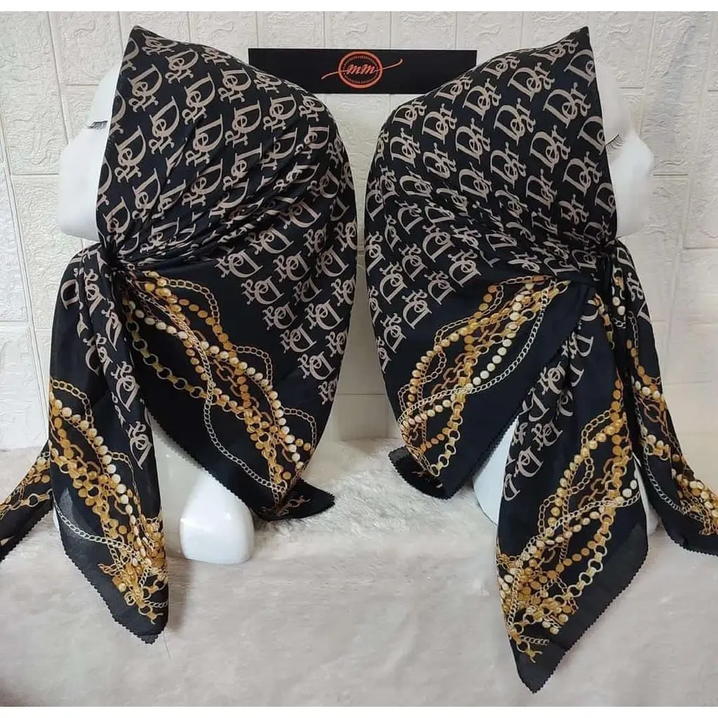 Hijab voal motif DEyAR/ hijab voal motif / voal motif deenay  Kerudung  Segi  Empat Bestseller semua kegiatan rose