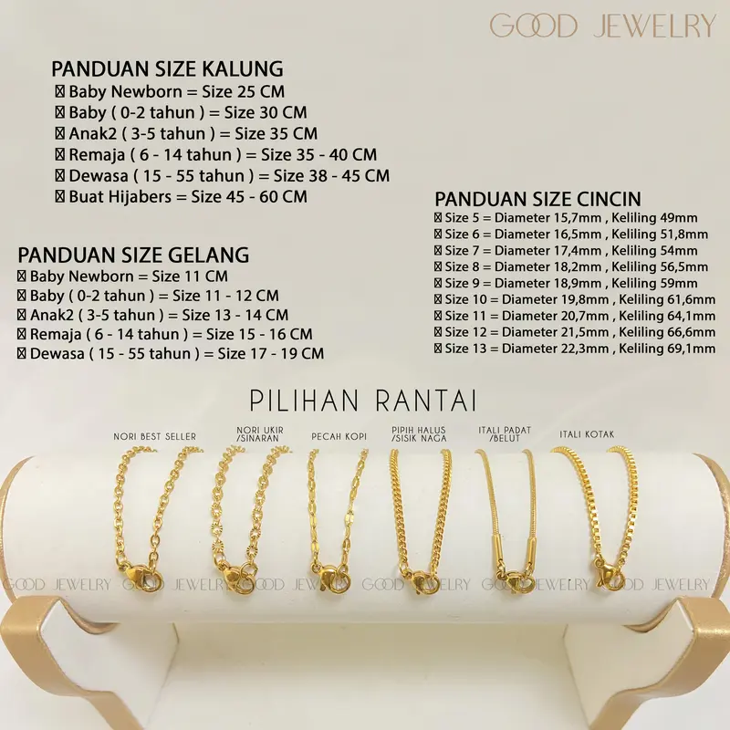 Kalung Inisial Huruf Titanium Wanita Bahan 316L Stainless Steel Lapis Emas 18K - Initial Letter Necklace 3