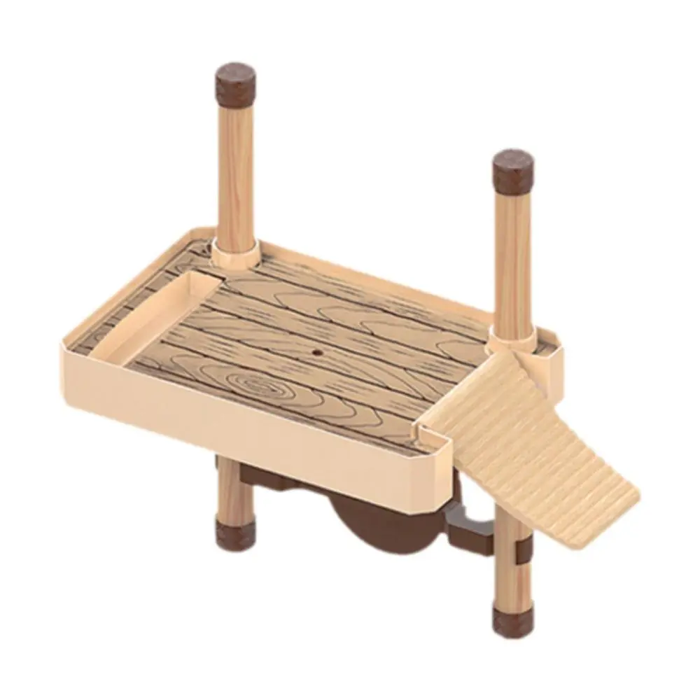 Floating Turtle Pier Reptile Floating Island Rectangular Basking Platform for Sun Bathing