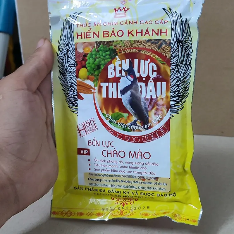 Cám BỀN LỰC THI ĐẤU Của Hiển Bảo Khánh Dành Cho Chim Chào Mào Gói 200g 6