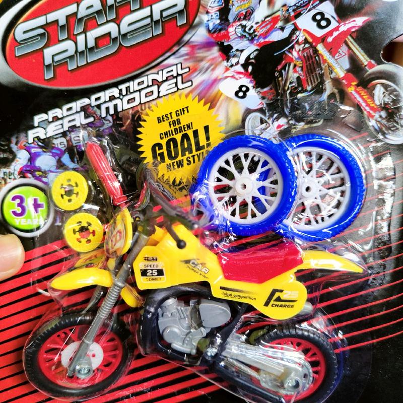 Mainan Anak Motor Trail Lengkap dengan Bonus 2 Bana dan Obeng  MAENAN MOTOR TRAIL Cocok untuk Usia 3-9 Tahun Cocok juga untuk remaja 1