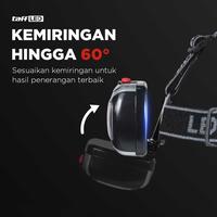 Gambar TaffLED Senter Kepala LED COB Headlamp Waterproof 3 Mode 400 Lumens - HE08 - Hitam dari Usea Official Store Kota Administrasi Jakarta Barat 4 Tokopedia