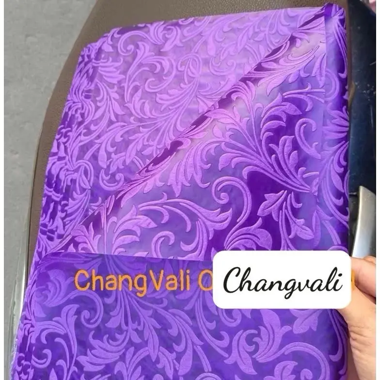 Giấy gấm lụa hoa văn cao cấp gói hoa 7