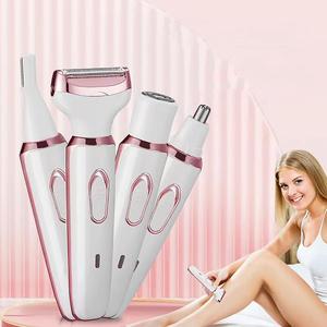 Jepun Comfort 4 in 1 Waterproof Electric Shaver, 1 Box Rechargeable Portable Electric Trimmer for Body, Easy To Use, Epilator Hair Remover