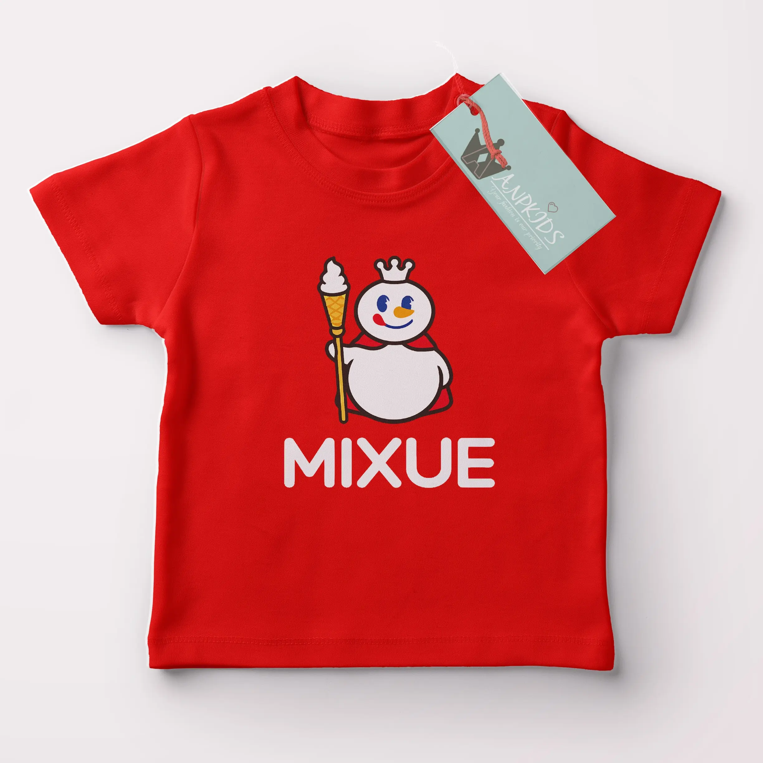kaos mixue snowking anak dan dewasa