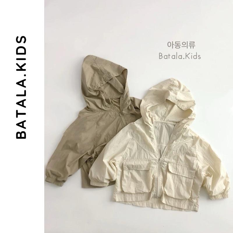 Áo gió chống nắng cho bé MỎNG 1 LỚP  BATALA KIDS, Áo gió chống nắng túi hộp bé trai bé gái - ÁO KHOÁC GIÓ túi hộp từ 8-26kg